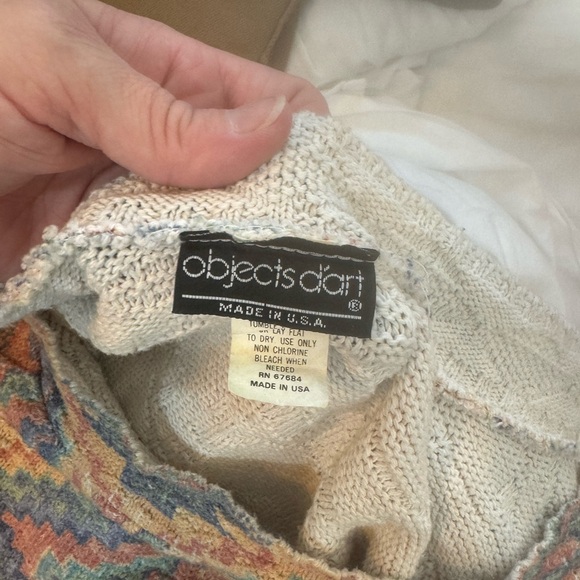 Vintage Aztec print cropped sweater - Picture 4 of 4